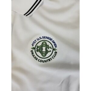 NWT Nike Dri Fit Polo Shirt 41st U.S. Senior Open Omaha Country Club Womens Sz M